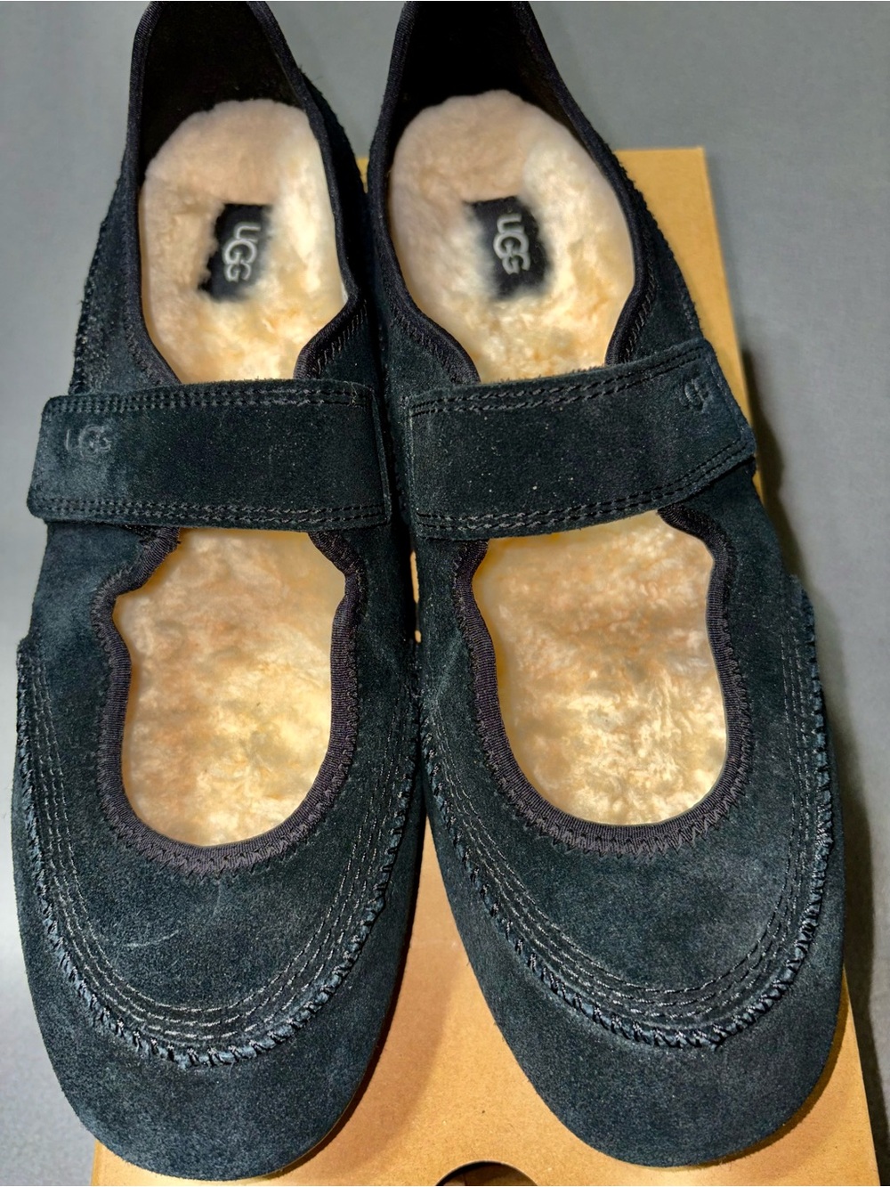 UGG Quill Mary Jane Mary Jane Flats Black US 8.5
